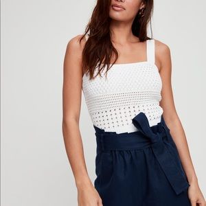 Wilfred gelas linen high waisted paperbag shorts
